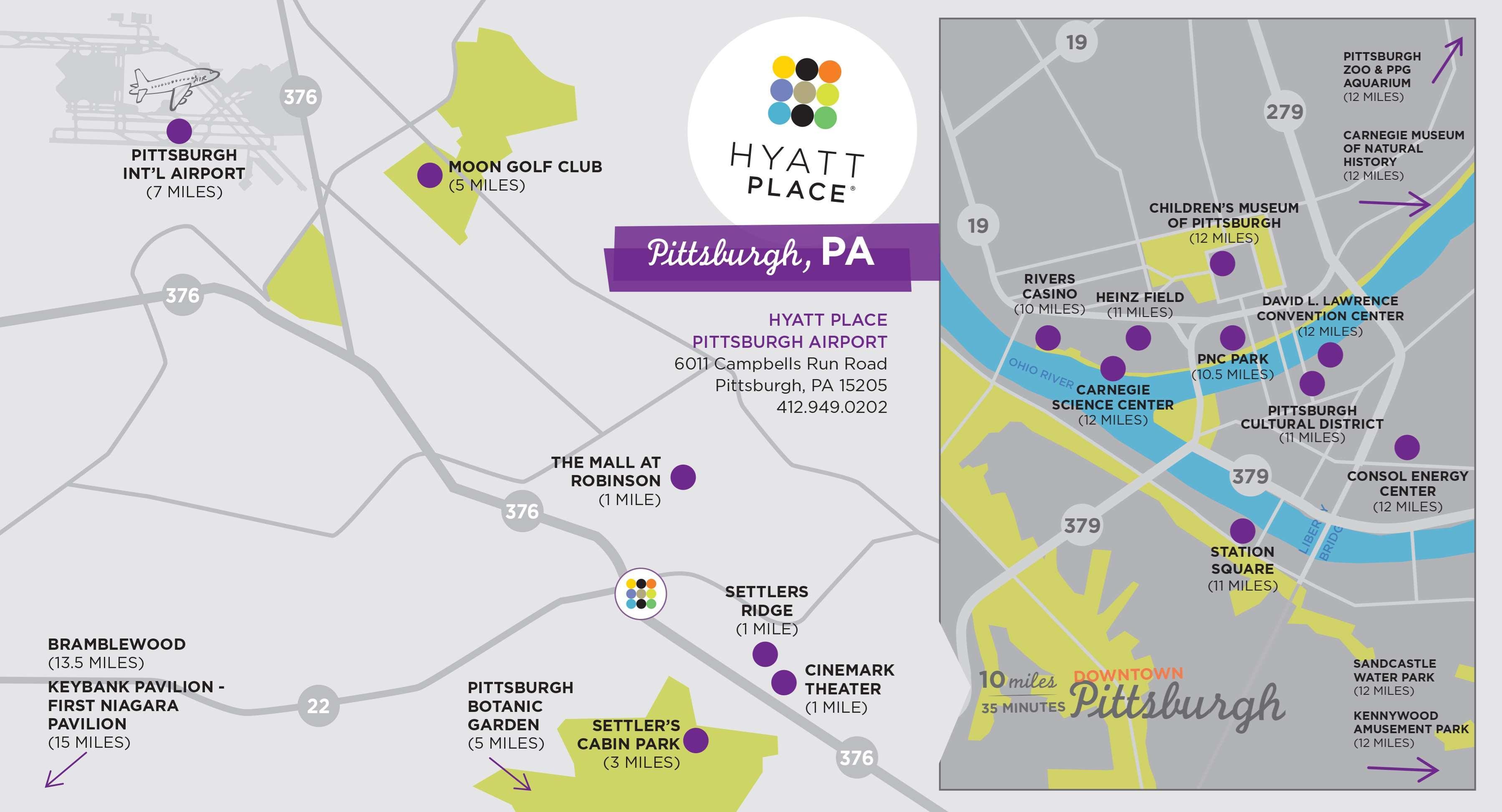 Hyatt Place Pittsburgh Airport Robinson Township Exteriör bild